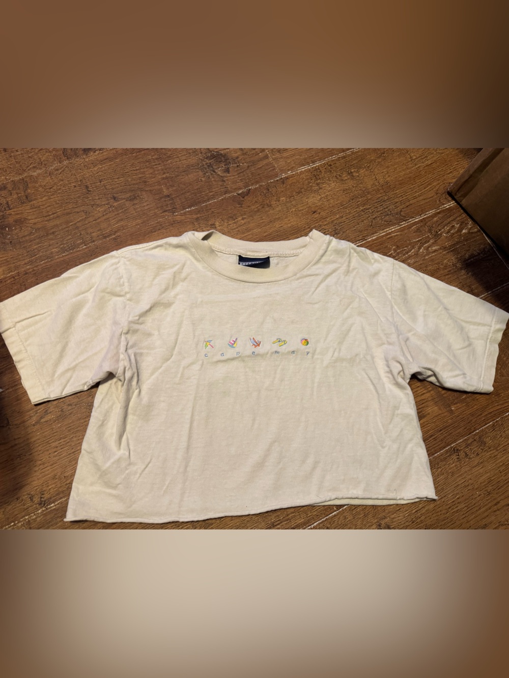 Cropped graphic t-shirt Cape May size small